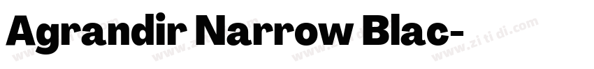 Agrandir Narrow Blac字体转换 Agrandir Narrow Blac字体转换